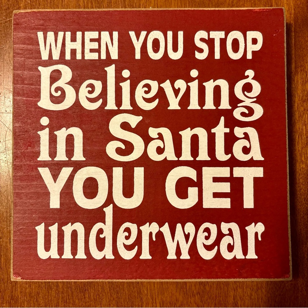 Holiday Decor - Festive Res Sign with Humorous Message